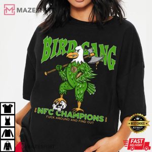 Bird Gang Jalen Hurts Philadelphia Eagles NFC Champions T Shirt 2
