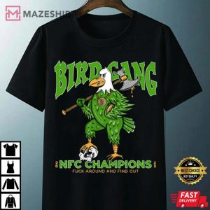 Bird Gang Jalen Hurts Philadelphia Eagles NFC Champions T Shirt 4