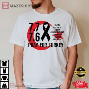 Pray For Turkey Earthquake Fundraiser T Shirt 2
