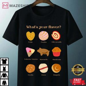 Pan Dulce Conchas Mexican Food T Shirt 4