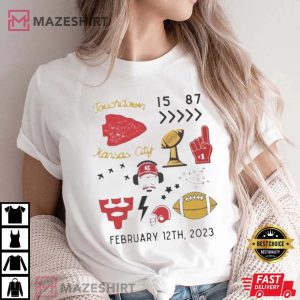 Touchdown Kansas City At Super Bowl LVII 2023 T Shirt 2