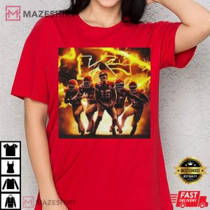 NFL Kansas City Chiefs American Football Team With Fire T Shirt 2
