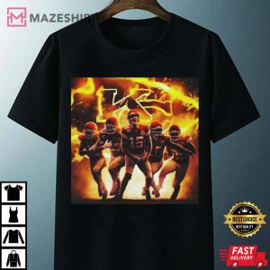 NFL Kansas City Chiefs American Football Team With Fire T Shirt 4
