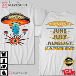 Boston Rock Band Concert Tour 1987 T Shirt 1