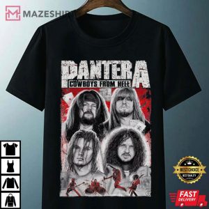 Pantera Cowboys From Hell Punk Rock Band T Shirt 4