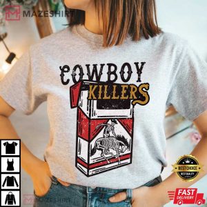 Cowboy Killers Skeleton Cowboy Skeleton Cigarettes T Shirt 3