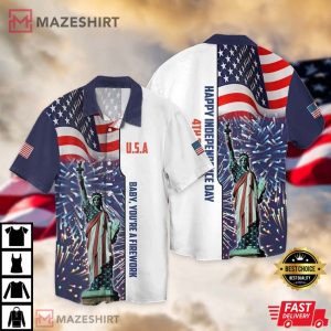 4th Of July Independence Day Statue Of Liberty Hawaiian Shirt