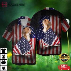 4th Of July Independence Day Beagle Dog Lover Hawaiian Shirt