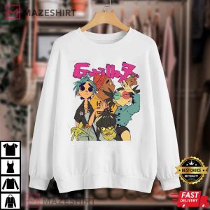 Limited Gorillaz Alternative Rock Virtual Band T Shirt 1