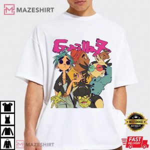 Limited Gorillaz Alternative Rock Virtual Band T Shirt 4
