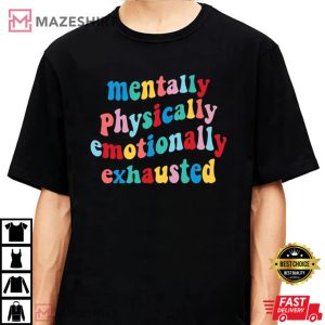 Retro Mental Health Colours T Shirt 3