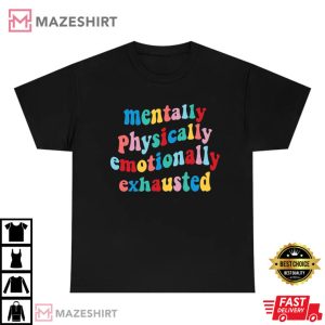 Retro Mental Health Colours T Shirt 4