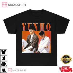 Jeong Yunho Vocalist Of Ateez Band T Shirt 4