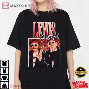 Lewis Capaldi With Rose Cute Gift For Fans T Shirt 1