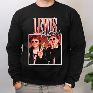 Lewis Capaldi With Rose Cute Gift For Fans T Shirt 3