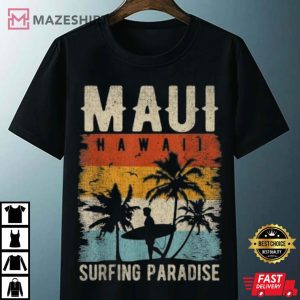 Maui Hawaii Surfing Paradise Souvenir T Shirt 4