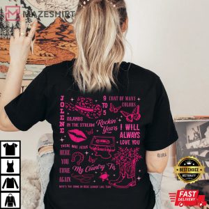 Dolly Parton American Singer And Songwriter Full Tracklist T Shirt 2