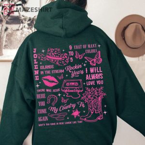 Dolly Parton American Singer And Songwriter Full Tracklist T Shirt 3