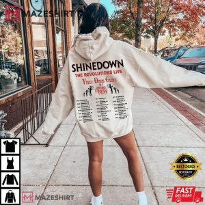 Shinedown Band The Revolutions Live 2023 T Shirt 3