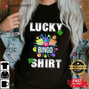 Lucky Bingo Gambling Fun Bingo Lover T Shirt 2