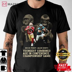 Kansas City Chiefs Super Bowl Brock Purdy And Jalen Hurts T Shirt 1