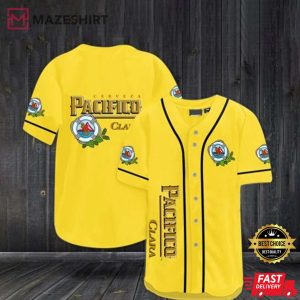 Christmas Gift, Lover Beer, Yellow Pacifico Beer Baseball Jersey