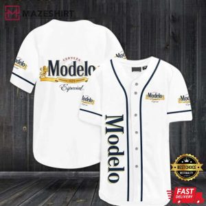 Christmas Gift, Lover Beer, White Modelo Especial Beer Baseball Jersey