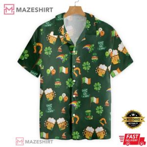 St Patrick’S Day Symbol Seamless Pattern Hawaii Shirt