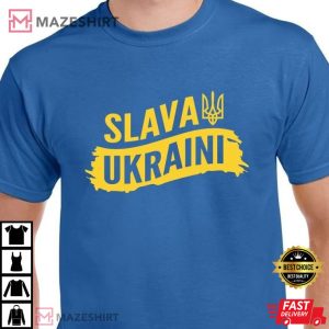 Slava Ukraini Stand With Ukraine T Shirt 1