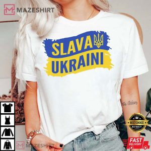 Slava Ukraini Stand With Ukraine T Shirt 2