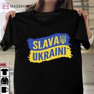 Slava Ukraini Stand With Ukraine T Shirt 4