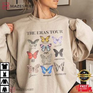 Taylors The Eras Tour 2023 Version Butterfly T Shirt 1
