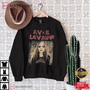 Avril Lavigne Bones 2004 Eyes Y2K Tour T Shirt 3