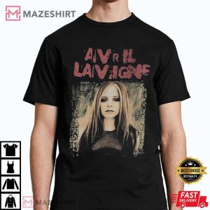 Avril Lavigne Bones 2004 Eyes Y2K Tour T Shirt 4