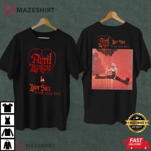 Avril Lavigne Love Sux Tour Gift For Fan T Shirt 2