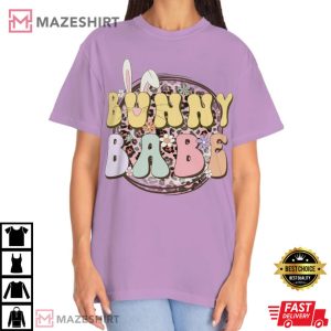 Comfort Colors Funny Easter Bunny Babe T Shirt 2