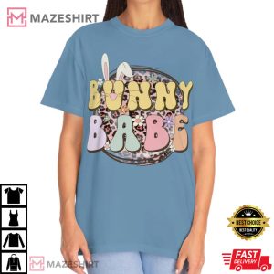 Comfort Colors Funny Easter Bunny Babe T Shirt 4
