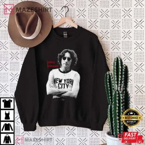 John Lennon New York City Vintage T Shirt 1