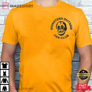 Monsters Outside Fan Club 2 Side T Shirt 2