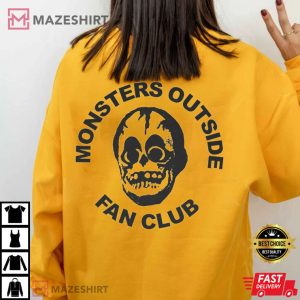 Monsters Outside Fan Club 2 Side T Shirt 3