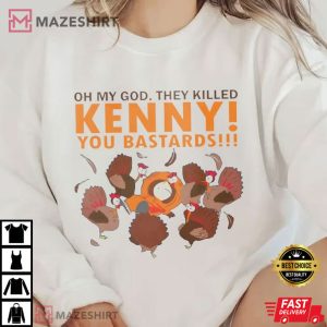 Oh My God They Killed Kenny You Bastards South Park Funny Chickens T Shirt 3