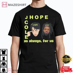 On The Street By J hope With J Cole On T Shirt 2