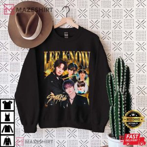 Stray Kids Lee Know Retro Bootleg T Shirt 1