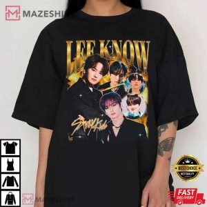 Stray Kids Lee Know Retro Bootleg T Shirt 4