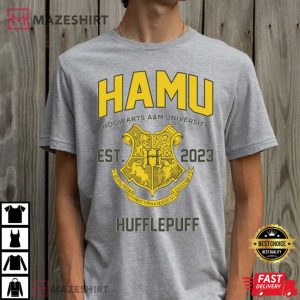 Hogwarts AM University Merch Hufflepuff T Shirt 2