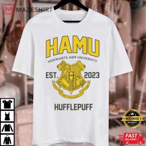 Hogwarts AM University Merch Hufflepuff T Shirt 4