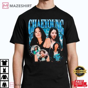Twice Chaeyoung Retro Bootleg Kpop Merch T Shirt 4