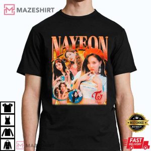 Twice Nayeon Retro Bootleg Merch T Shirt 4