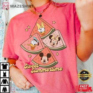 Summertime Beach Minnie Mouse Comfort Colors Shirt 2