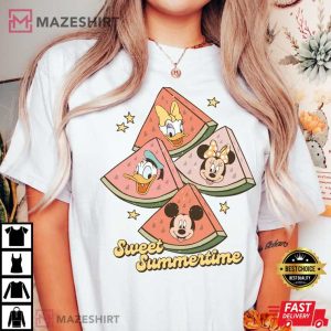 Summertime Beach Minnie Mouse Comfort Colors Shirt 3